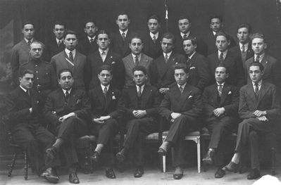 Tartu group (?)
Left to right.
Bottom row: Isaak Furmanski
