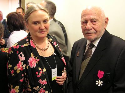 5. Opening of the Estonian embassy in Tel-Aviv - 18.11.09
The Ambassador of Estonia in Israel Mrs Aino Leppik von Wiren and Mr Jacob Kaplan.
