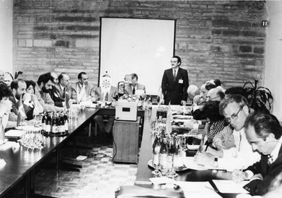 1993 -  II conference of the Baltic and Scandinavian Jewish communities in Tallinn  - 6/6/1993
Gennadi Gramberg addressing the conference.
Keywords: [history]