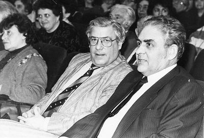 1989 - The first annual conference of the Estonian Cultural Society in the Tallinn Polytechnical Institute - 2/4/1989
Finland representatives Dave Libkind and Elias Sella

