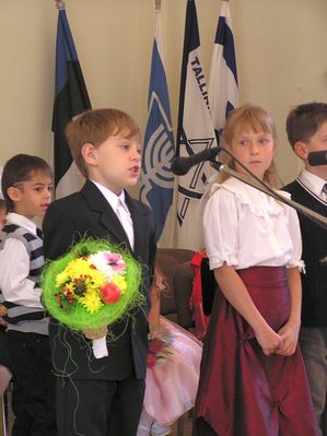 The first school day in the Tallinn Jewish school - 3/9/2007
