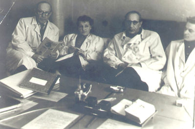 Kolomoitsev Michail Dr
Head of the department. 1950 - first from left
