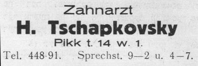 Tschapkovski Hirsch.
