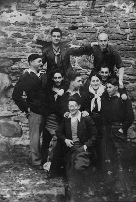 Achshara group
Sima Slosin; right from her Dov Maisel
