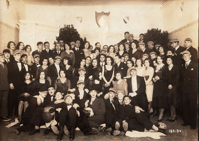 1930 October 18. With guests. See next picture for names.
