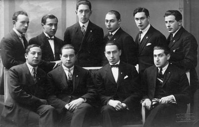 In Riga
Standing second from left Mooses (Moisei) Serman
