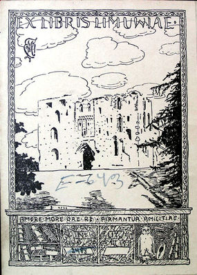 Limuwia ex libris.
From Limuwia songbook published in 1928 in Tartu.
