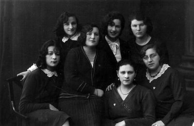 Group  ~1930
Left to right: ?, ?, Sonja Serman (Lopavok), ?, ?, ?, ?
