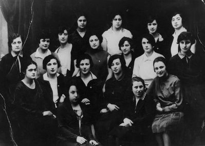 Group
II row from top: second left - Sara Vilenski, in the middle Sonja Furmanski (Glickmann)
II row from bottom: second left -Jetti Paturski
