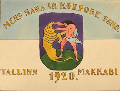 The Maccabi Tallinn flag - 1920
