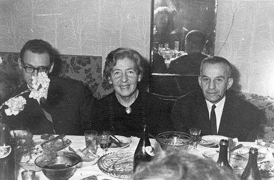 Schebersteins
From left - Viktor Brin, Mery Scheberstein (Fürst), Anatoli Scheberstein
