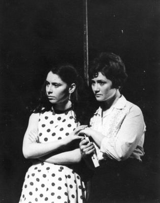 "Anna Frank" (1971)
Inna Gelb (Anna Frank) and Julia Beilinson (Margo Frank) 
