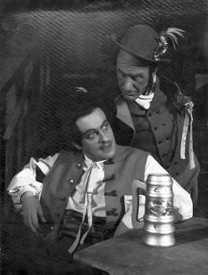 "Vanemuine" "Müüdud mõrsja" ("The bartered bride") by B. Smetana - 1950, Tartu
Left - Moissei Judeikin, right - E. Raa
