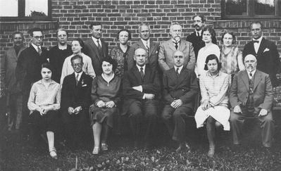 Valga russian gymnasium XII year graduates - 12/6/1930
Names on the back site (in no order):  A. Chaparn, A. Kõiv (or Rõiv), Nina Levenson, R. Weinblatt, M. Kokki, A. Buschman, M. Kovaljeva, M. Bistrov, A. Nemobov, Simonov, Zlakomanova, A. Zhelnina, M. Pauschk 
