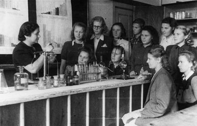 Tallinn - 1950. Selda (Sema) Passov - chemistry teacher in the Tallinn XVII school - 1950/51
