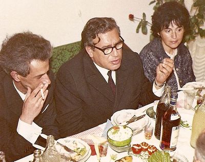 Braschinsky ~1975
Left to right: Anatoli Bauman, Bernhard (Hardy) Braschinsky, Roza Braschinsky (Goldmann) 
