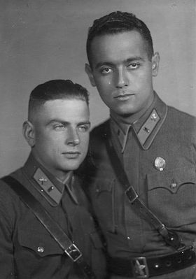 Vladimir Andreevich Andrejev (left) with friend Mark ?
V. A. Andrejev - the son of A. A. Andrejev and Dora Andrejev (Hasan)
