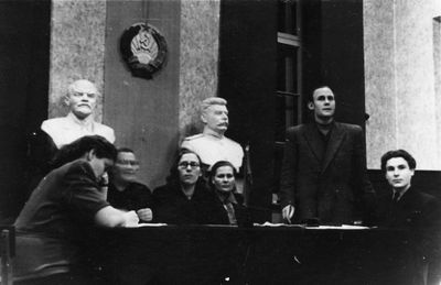 Ministery of Justice - 1951
First from left - Bella Kulman (Schapiro), with glasses - Frieda Kon (Schats)
