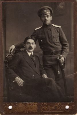 Brothers Polykovski 1916-1917.
Jossif (left) and Samuil Polykovski
