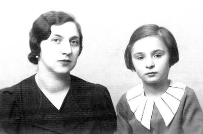 Frieda Leibo (Piel) left and Lidia Burmistrovitsch (Leibo)
