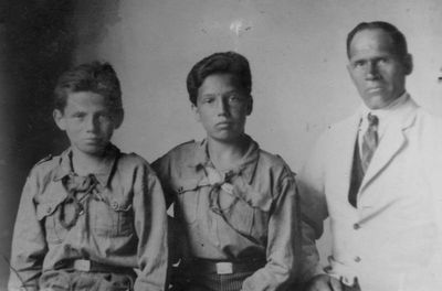 Pärtel family - 
Left to right - David, Zvi (Heino, Hirsch) and Abram (Oskar) Pärtel
