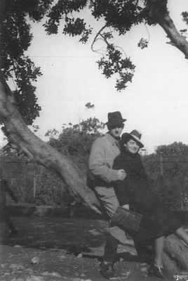 Raveh (Rabinovitsch) Schmuel and Rebecca
Schmuel Raveh (Rabinovitsch) and Rebecca Kaner (Rabinovitsch, born Haitov) shortly before going to Palestine in 1940
