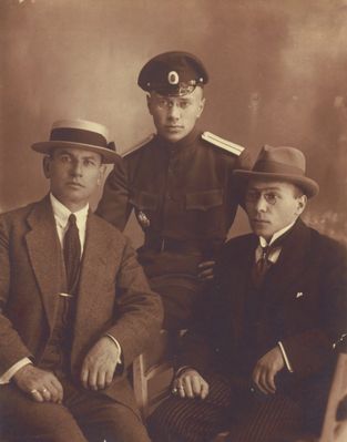 Rubanovitsch, Pessin  - 1919
Left to right: Abram Pessin, Yossif Rubanovitsch, Benjamin Rubanovitsch 
