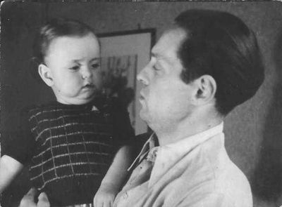 Samuil (Sama) Rybak with Mark Rybak - 1946/7
