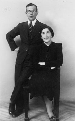 Motel and Ester Zitomirski (Zipukov) - 1938.
