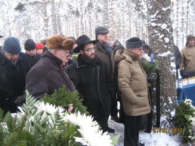 Holocaust remembrance day - 27.1.2010 in Klooga
