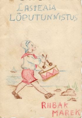 1952 - Kindergarten graduation diploma
