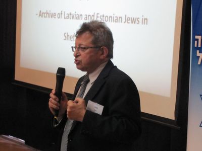 g3. The chairman of the Association of Latvian and Estonian Jews in Israel Mr Eli Valk
