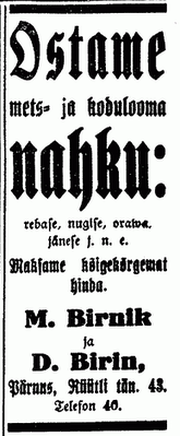 Birnik  Michel Oscher, Birin David
