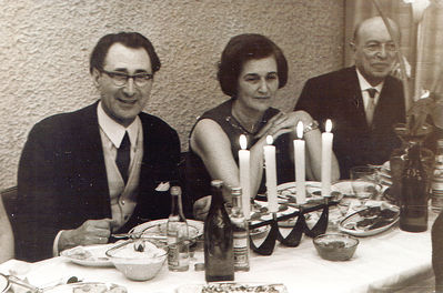 1970. 
Left to right: Aleksander Kahn, Olga Kahn, Ilja Isrin
