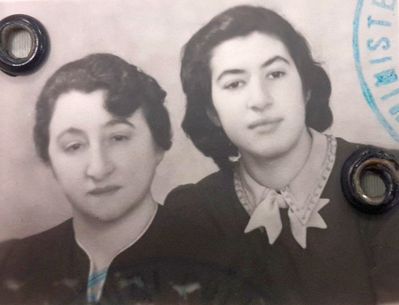 Gittel Falstein (Pikarevitsch) (1893-1969) with daughter Benita Falstein (1923-2014)
