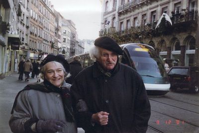 Lena and Efim Saidelson in Strasbourg - 9.12.2001

