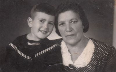 Zvi Kiperman and Male Kiperman (Gordin). 19.8.1951. Tallinn
