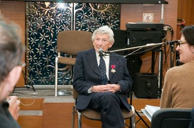 d2 Meeting with estonian holocaust survivor, a folklore and Biblical scholar  prof. Isidor Levin
