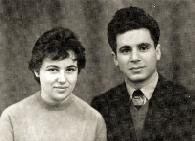Rita Blumberg (Levin) and Morris Blumberg (1938-2000) in 1961 in Tallinn

