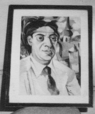 Israel (Isi) Leibo - self-portrait 28.2.1948, London
