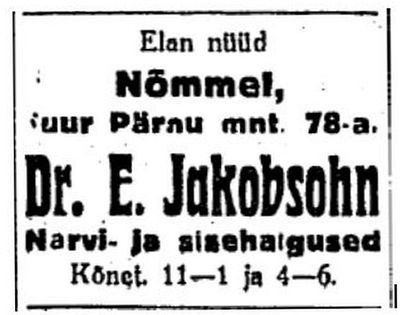 Jakobson (Jakobsohn) Ester
