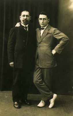 Leopold (Leib) Haitov (left) and Isak Haitov
