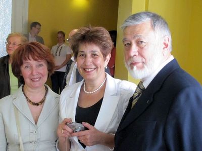 9b. Opening of the exhibition
Tatjana Shor, Netti Žurakovski, Jusef Luvistsuk 
