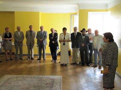 5. Opening of the exhibition
Estonian Jewish Community Chairperson Mrs Alla Jakobson addressing the audience
