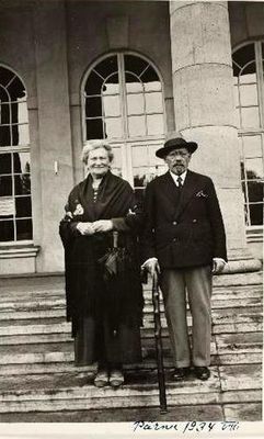 Lasar Selmanovitsch probably with his wife Roche Pere.
Pärnu, 1928

