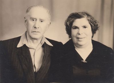 Meir Pekker and Slate Pekker (Saks). 1958
