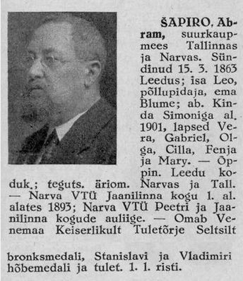 Abram Schapiro (1863-194x  [img]http://muuseum.jewish.ee/md.gif[/img]) 
Keywords: [S]