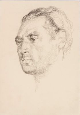 Schmerl (Schmuil) Jasman (1915-1996)
Drawing of Johannes Saal. Tartu kunstimuuseum  TKM TR 15187 B 3339
