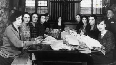 Lerenmann.  "Raua Niit" workers
Owned by E. Lerenmann. Many Jewish people were employed as goverment owned workplaces were practically not available to Jews.
