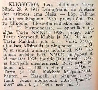 Kligsberg Leo (1917-1990)
